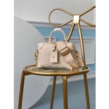 Louis Vuitton Original PETITE MALLE SOUPLE M45394 Cream JK644JD28