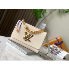 Louis Vuitton TWIST MM M59627 cream JK5907nV16