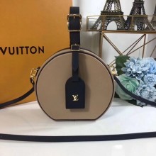 Luxury Louis Vuitton Calfskin Leather PETITE BOITE CHAPEAU M43510 Apricot JK2114bE46