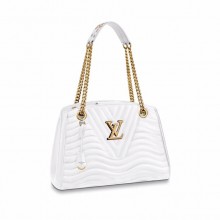 Luxury LOUIS VUITTON NEW WAVE CHAIN TOTE M51978 white JK1749bE46