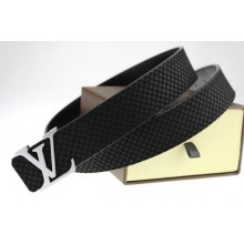 Replica AAA Louis Vuitton Belt LV2051 Black Silver JK2921of41