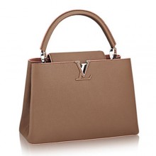 Replica Cheap Louis Vuitton Capucines MM M94709 Magnolia Taupe JK2478Mq48