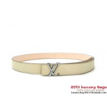 Replica Cheap Louis Vuitton Epi Leather Belts M9606V White JK2932QC68