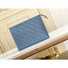 Replica Cheap Louis Vuitton Monogram Eclipse POCHETTE Voyage M45665 Blue JK217QC68