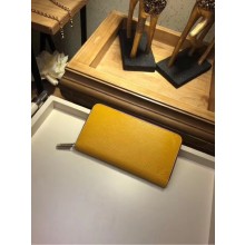 Replica Louis Vuitton EPI leather Zippy Wallet 67267 yellow JK412ec82