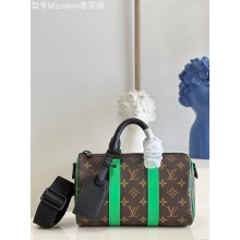 Replica Louis Vuitton Monogram Canvas KEEPALL BANDOULIERE 25 M20900 green JK5653XB19
