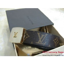 Replica Louis Vuitton Monogram Canvas Reversible Belt M6890M Golden JK2941DY71