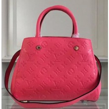 Replica Louis Vuitton Monogram Empreinte MONTAIGNE BB Bag M50665 Rose JK2431aG44