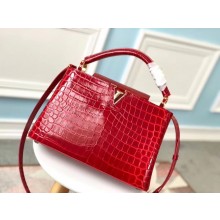 Replica Louis vuitton original crocodile CAPUCINES PM N93163 red JK1336aG44