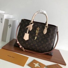 Replica Louis Vuitton Original Monogram Canvas Original TOTE FLEUR 43551 creamy-white JK1975Yn66