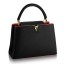 AAA Replica Louis Vuitton Capucines MM M95509 Noir Flamingo JK2476Oy84