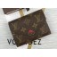 AAA Replica Louis Vuitton Monogram Canvas Victorine Wallet M62360 Wine JK564VB75
