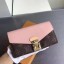 AAAAA Louis Vuitton Monogram Canvas PALLAS WALLET M58414 Pink JK459aM93