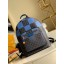 Cheap Fake Louis Vuitton Damier Graphite Canvas Original Leather Backpack N40402 Blue JK596BC48