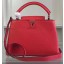 Cheap Fake Louis Vuitton Original Taurillon Leather CAPUCINES BB Bag M90294 Red JK2421BC48