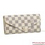 Fake Louis Vuitton Damier Azur Canvas Josephine Wallet N63020 JK690Hj78