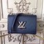High Imitation Louis Vuitton TWIST EPI Leather Bag 50271 Blue JK1878bg96