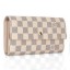 Hot Louis Vuitton Damier Azur Canvas Sarah Wallet N61735 JK726cT87