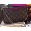 Hot Louis Vuitton M41638 Purple Monogram Canvas PALLAS Clutch JK2391cT87