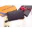 Imitation High Quality Louis Vuitton Mahina Leather Wallet 61867 Black JK434Bo39
