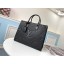 Imitation High Quality Louis Vuitton ONTHEGO Original Leather Medium Bag M45040 Black JK529HH94