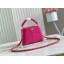 Imitation Louis Vuitton crocodile skin CAPUCINES MINI M81190 rose JK5649RC38