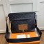Knockoff Best Louis Vuitton Original Leather Monogram Eclipse Messenger PM Voyager M48219 Coffee JK752sm35