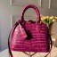 Louis Vuitton Crocodile Pattern Leather Bag ALMA BB N90897 Purple JK1055MB38