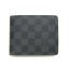 Louis Vuitton Damier Graphite Florin Wallet N63074 JK710Gh26