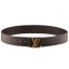 Louis Vuitton Initiales Utah Leather Belt M6902Q JK3080EB28