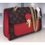 Louis Vuitton Monogram Canvas PALLAS CHAIN Bag M41731 Red JK2374vN22