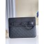Louis Vuitton Monogram Eclipse POCHETTE Steamer M80140 Black JK490mV18