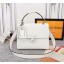 Louis Vuitton Original Epi Leather Grenelle Small Tote Bag M53694 White JK996Kn56