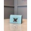 Louis vuitton original TWIST MULTICARTES card holder M68681 sky blue JK215Oq54