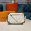 Louis Vuitton Original Zipper Shoulder Bag M44480 white JK974pk20