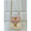 Louis Vuitton TWIST PM M59886 Taupe Brown & Pink JK5793jo45