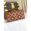 Louis Vuitton ZIPPY leather WALLET M81141 brown JK37FT35