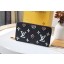 Louis Vuitton ZIPPY WALLET M80683 black JK78xh67