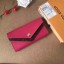 Replica Louis Vuitton CRUISE 2017 DOUBLE V WALLET M64317 Rose JK500iF91