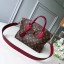 Replica Louis vuitton FLOWER ZIPPED TOTE BB M44351 Lie de Vin JK1431VA65