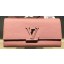 Replica Louis Vuitton Litchi Leather LOUISE WALLET M60766 Pink JK637KG80