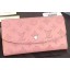 Replica Louis Vuitton Mahina Leather IRIS Wallet M60144 Pink JK680Jw87