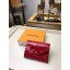 Replica Louis Vuitton Monogram Vernis VICTORINE WALLET M62427 red JK386DY71