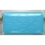 Replica Louis Vuitton Monogram Vernis Zippy Wallet M90227 Light Blue JK669BJ25