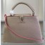 Replica Louis Vuitton Original Taurillon Leather CAPUCINES BB Bag M90294 Light Grey JK2416DY71