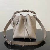 AAAAA Imitation Louis Vuitton original Mahina Leather MURIA M55800 grey JK907oT91