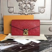 AAAAA Knockoff Louis Vuitton Original Monogram Empreinte Metis Wallet 62459 red JK431Pg26