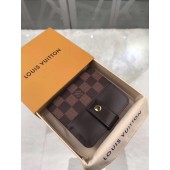 Best Replica Louis Vuitton Damier Ebene Canvas Zipped Compact Wallet N61667 JK464zU69