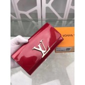 Cheap Louis Vuitton Patent Calf Leather LOUISE WALLET M64550 Wine JK472ZZ98