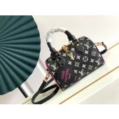 Cheap Louis Vuitton SPEEDY BANDOULIERE 20 M46088 Black & White & Pink JK5798sZ66